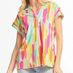 🆕⚡️Dear Scarlett⚡️•Lizzy Wrinkle Free Short Sleeve Top•